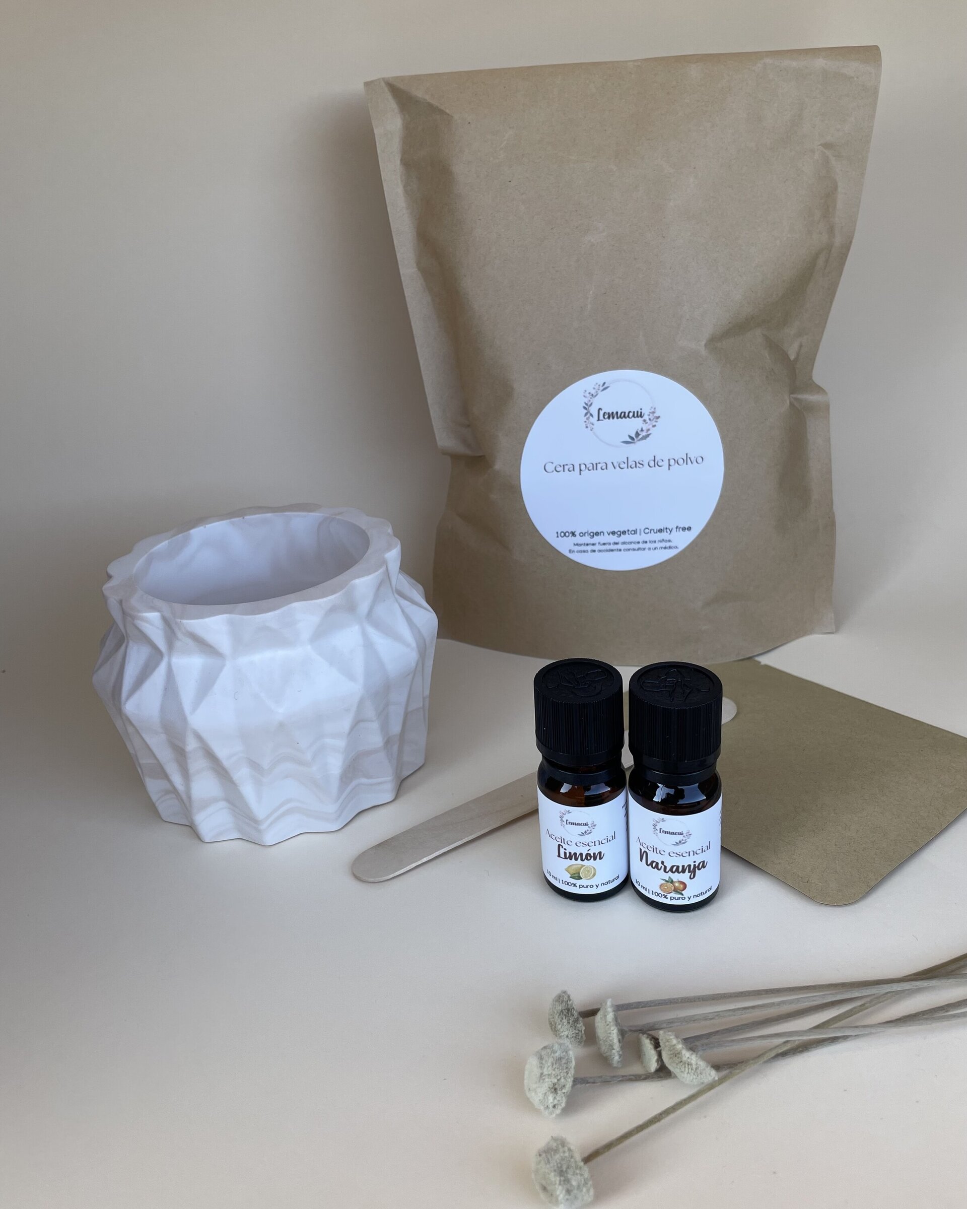 Kit ENERGÉTICO crea tu propia vela de polvo - 6