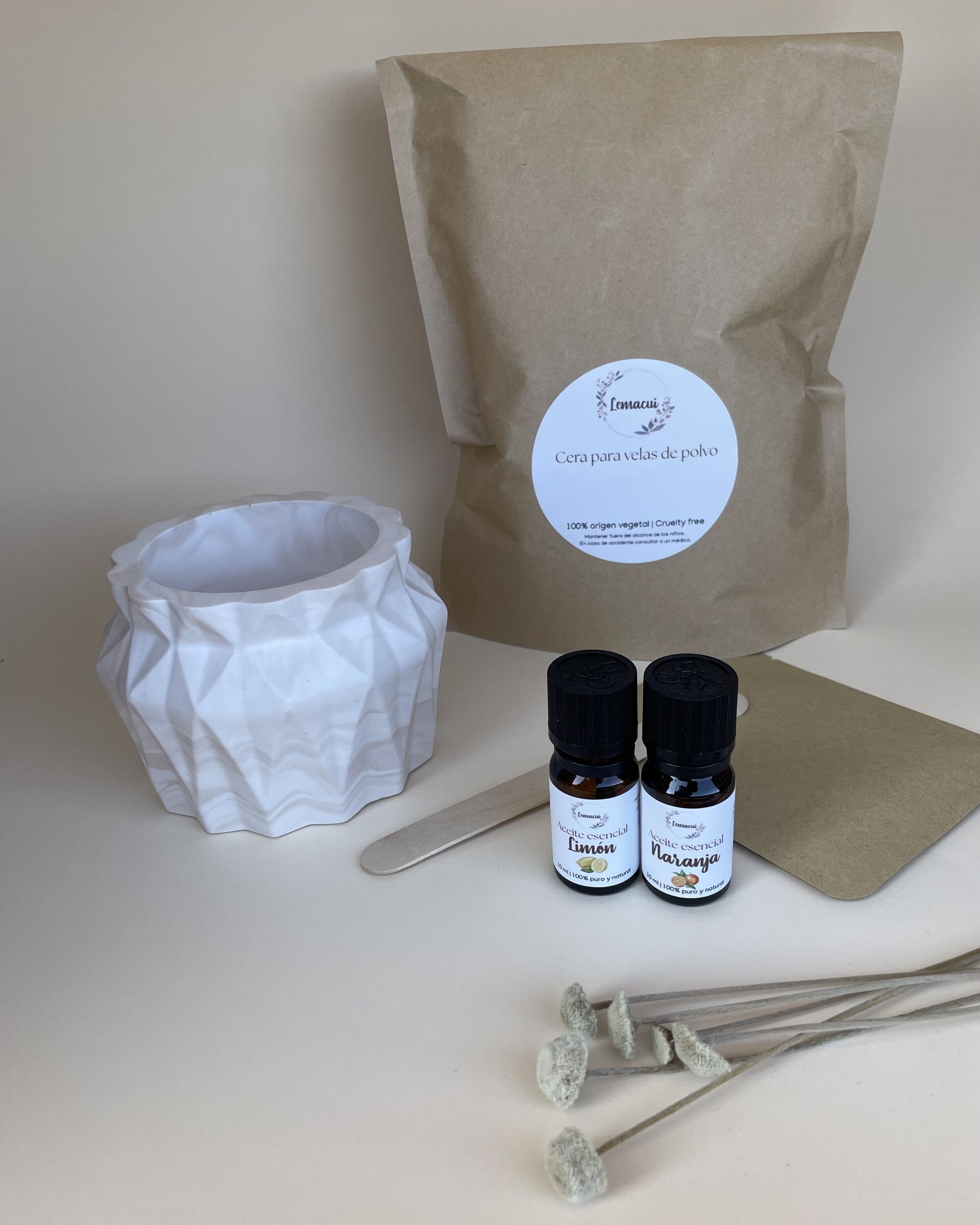 Kit ENERGÉTICO crea tu propia vela de polvo - 8